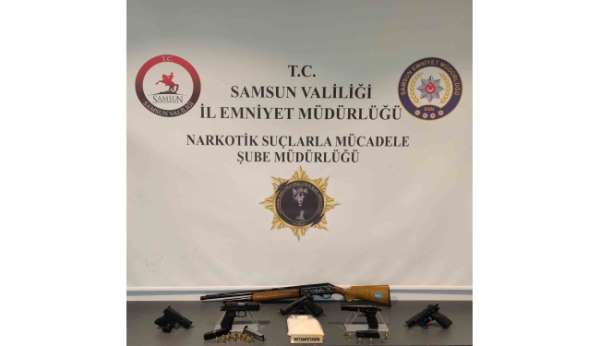 Samsun'da narkotik operasyonu: Silah ve uyuşturucu ele geçirildi