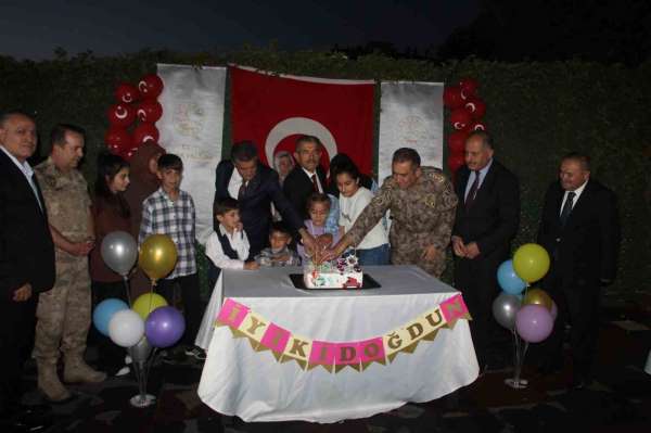Şırnak'ta şehit çocuklarına doğum günü kutlaması