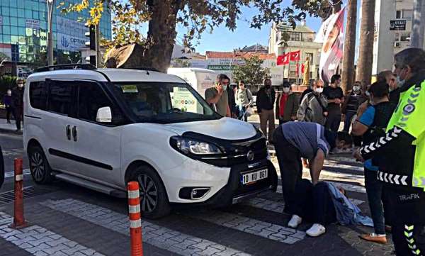 Edremit'te yaya geçidinde kaza 