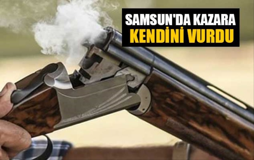 Samsun'da kazara kendini vurdu