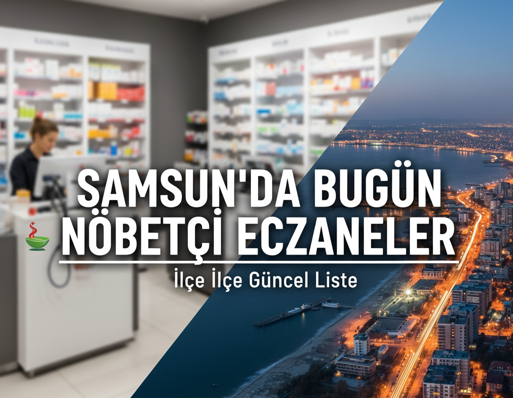 Samsun'da Bugün Nöbetçi Eczaneler Belli Oldu