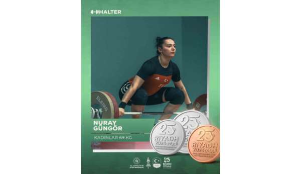 Nuray Güngör'den 2 gümüş, 1 bronz madalya