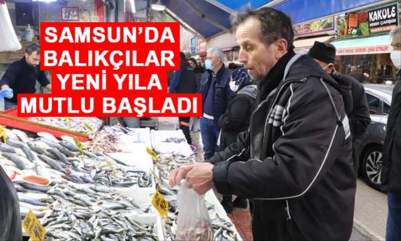 Samsun'da balıkçılardan yeni yıla mutlu başlangıç - Samsun haber