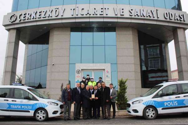 Çerkezköy TSO'dan Polis Teşkilatı'na iki araç tahsisi - Tekirdağ haber