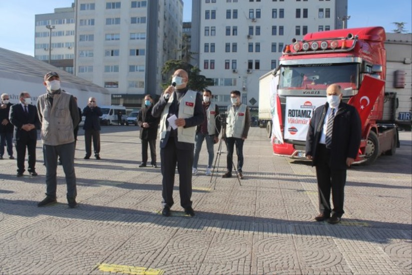 Samsun'dan Suriye'ye yardım tırı