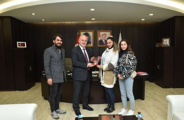 Rektör Ünal'dan kahve üreterek markalaşan OMÜ öğrencilerine destek sözü