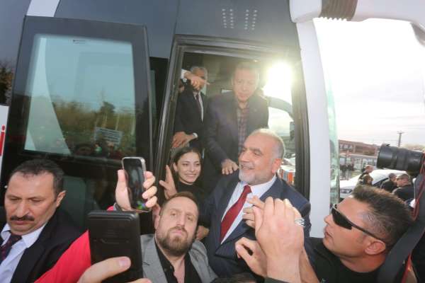 Canik'te Cumhurbaşkanı Erdoğan'a sevgi seli