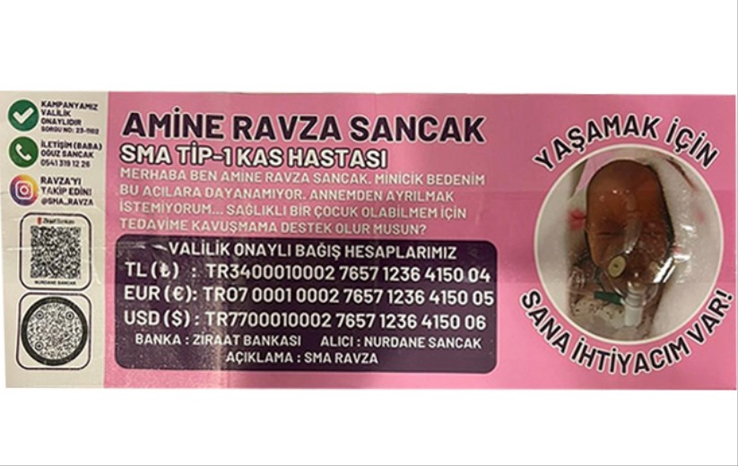 Samsun'da SMA'lı Ravza bebeğe umut ışığı olmak için toplandılar