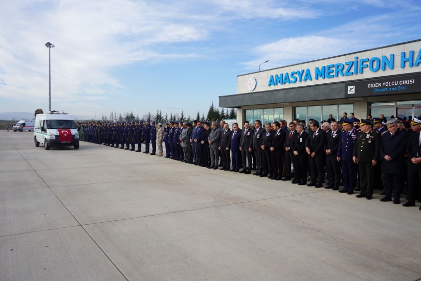 Samsun, Şehit Teğmen Tunahan Dağlı'nın naaşını karşıladı