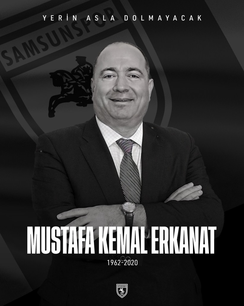 Samsunspor Kulübü Mustafa Kemal Erkanat'ı andı