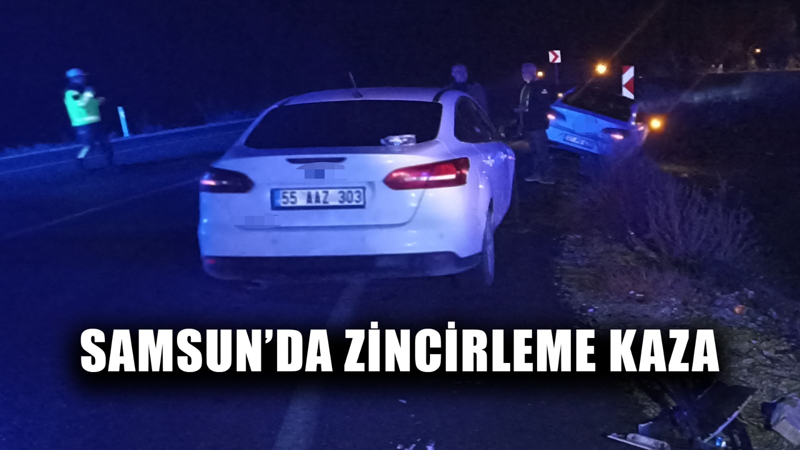 Samsun'da üç araç birbirine girdi: 3 yaralı