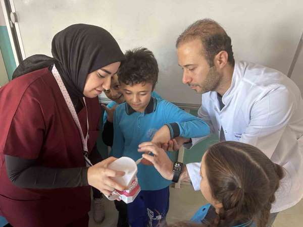 OMÜ'den minik kalplere sağlık dokunuşu