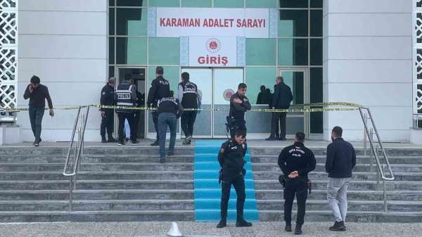Karaman'da adliye girişinde silahlı saldırı: 1 yaralı