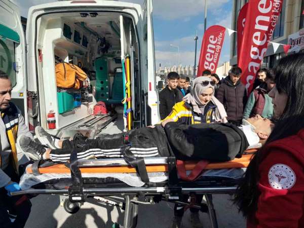 Konya'da trafik kazası: 2 yaralı