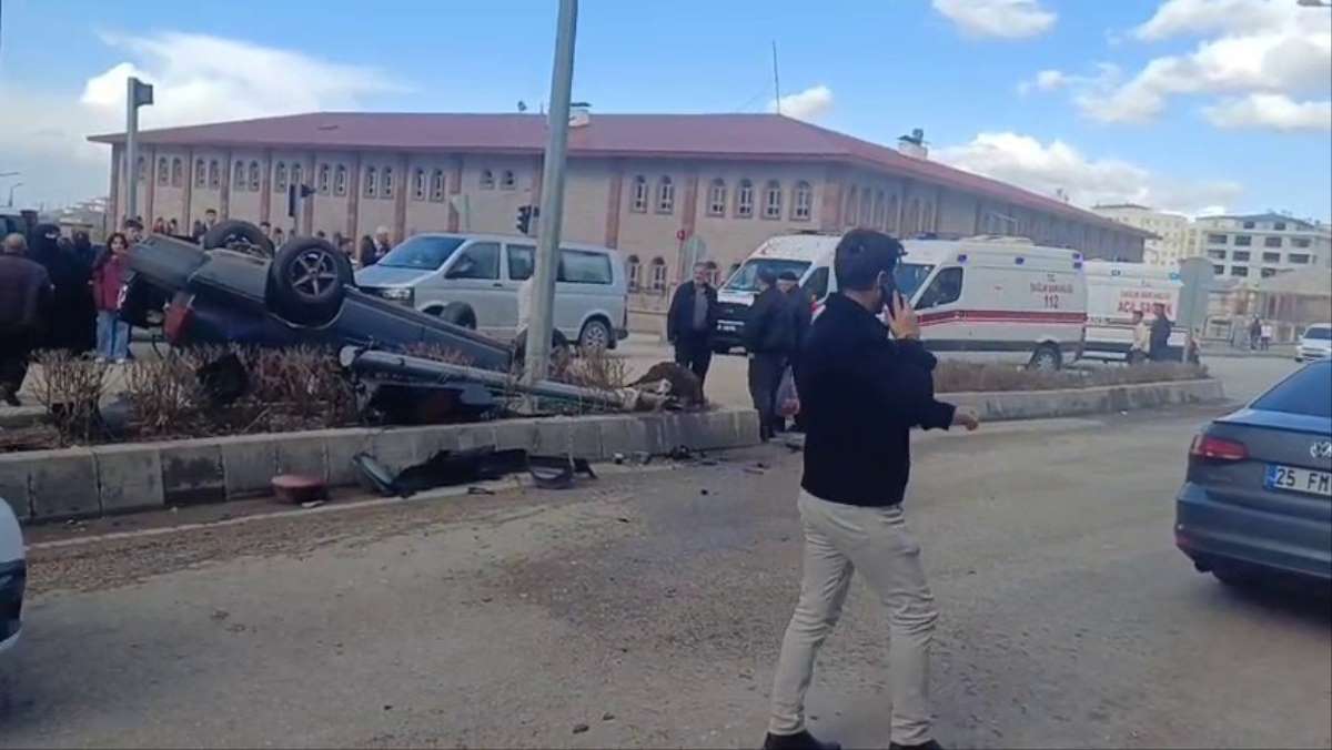 Erzurum'da trafik kazası: 1 yaralı