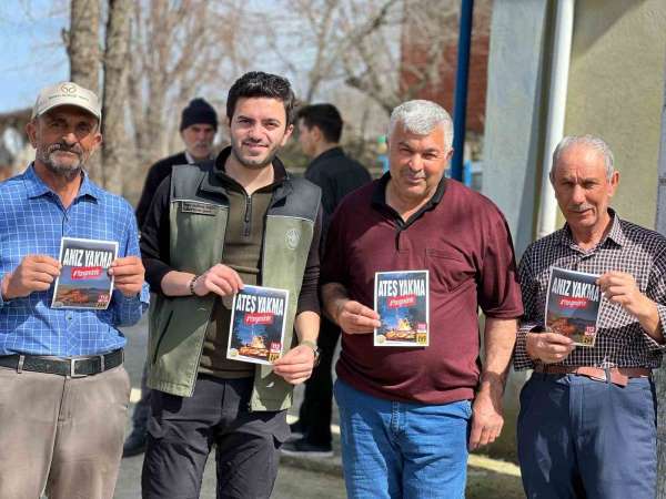 Taşova'da ekiplerden orman yangınları konusunda bilgilendirme: 'Bir kıvılcım her şeyi kül edebilir'