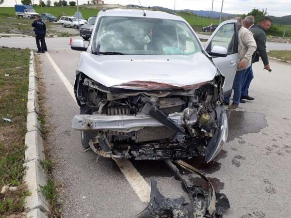 Hisarcık'ta trafik kazası: 1 yaralı