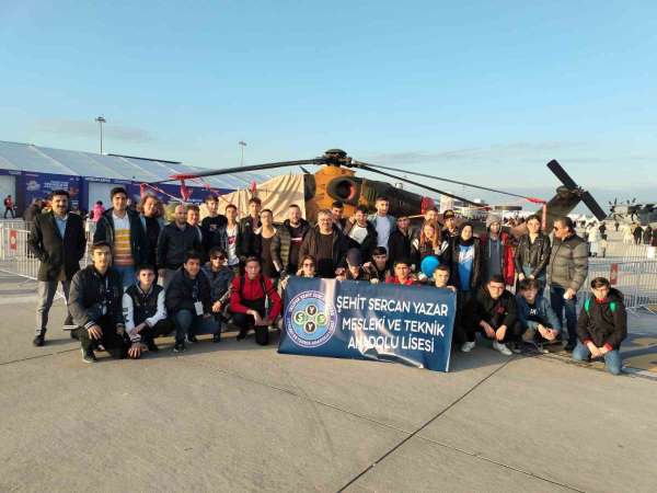 Şehit Sercan Yazar Meslek Lisesi öğrencileri TEKNOFEST'te