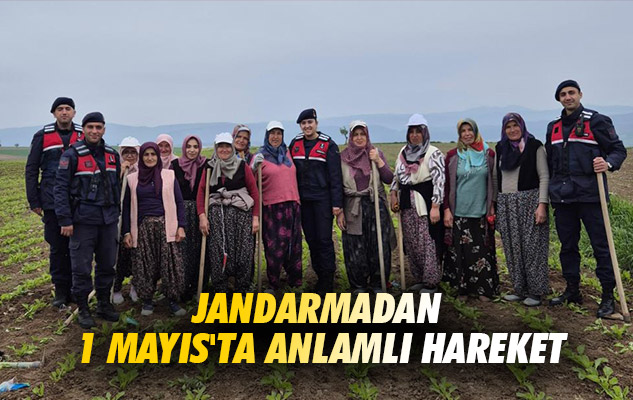 Samsun'da Jandarmadan 1 Mayıs'ta anlamlı hareket