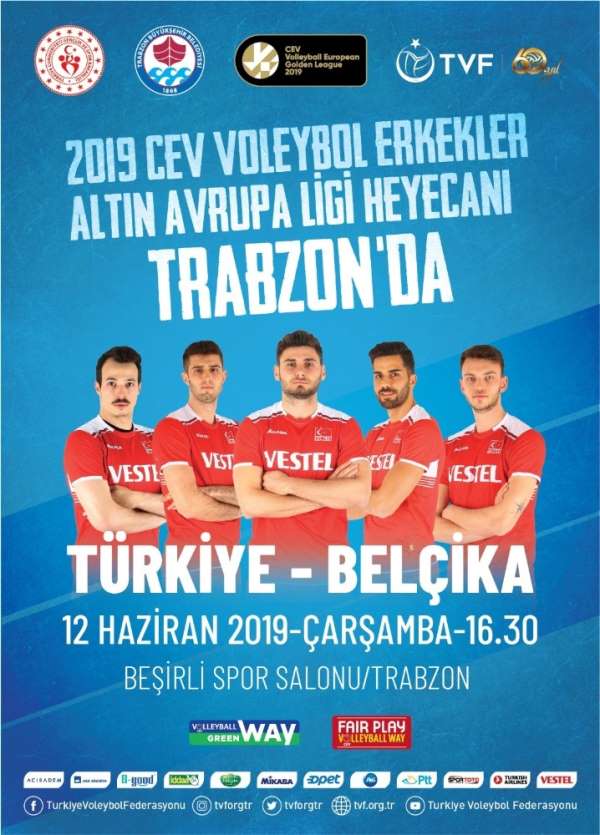 A Milli Erkek Voleybol Takımı, Belçika'yı ağırlayacak 