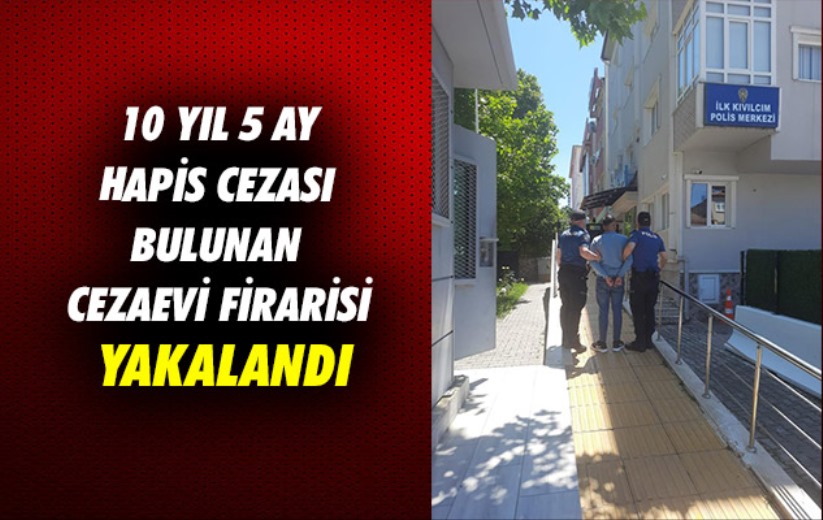 Samsun'da 10 yıl 5 ay hapis cezası bulunan cezaevi firarisi yakalandı