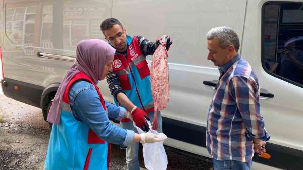 Türkeli'de kaçak avlanan 363 kalkan balığı vatandaşa dağıtıldı