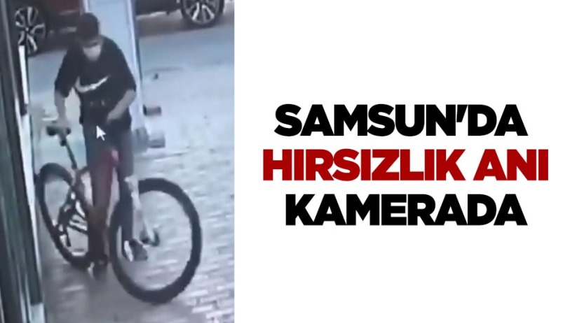 Samsun'da hırsızlık anı kamerada