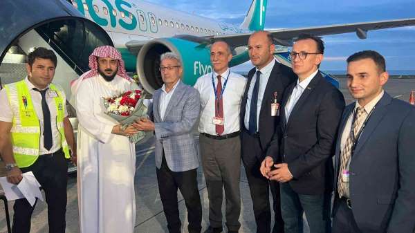 Suudi Arabistan'dan Trabzon'a bu yılın ilk charter uçuşu yapıldı