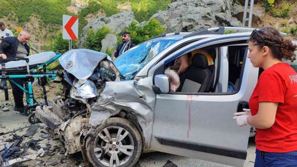 Artvin'de bayram dönüşü trafik kazası: 8 yaralı