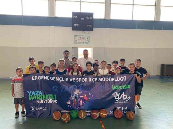 Ergene'de yaz spor okulları başladı