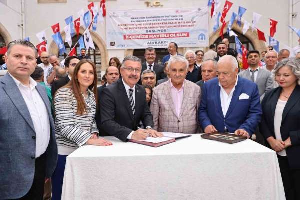 Merzifon'un içme suyu hattının yenileneceği projede imzalar atıldı