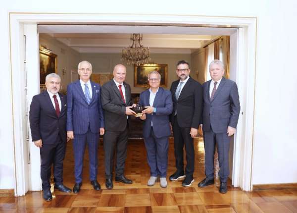 ATO Başkanı Baran'dan İtalya Büyükelçisi Marrapodi'ye ziyaret