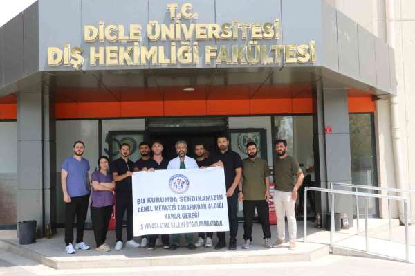 Dicle Üniversitesi Diş Hekimliği Fakültesi'nde iş bırakma eylemi