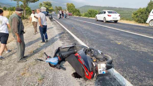 Domaniç'te motosiklet kazası: 1 yaralı