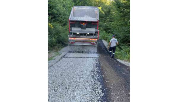 Sinop'ta 115 kilometrelik köy yolu asfaltlandı