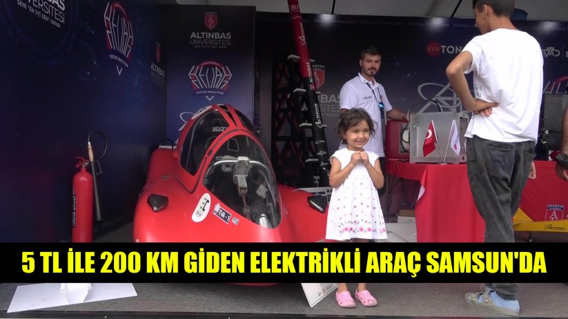 5 TL ile 200 km giden elektrikli araç Samsun'da