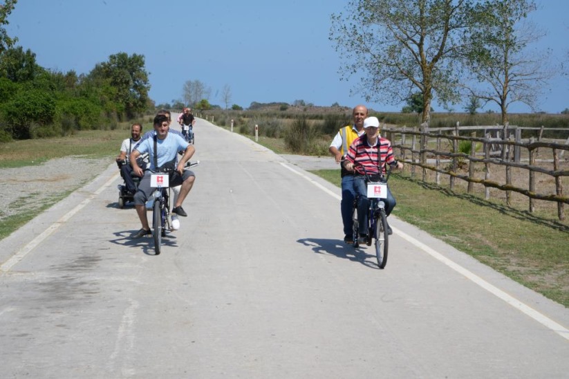 Samsun'da Kızılırmak Deltası'nda artık engelliler de pedal çevirebilecek