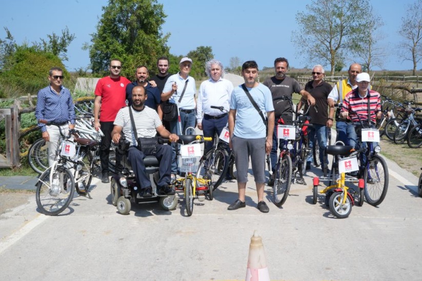 Samsun'da Kızılırmak Deltası'nda artık engelliler de pedal çevirebilecek