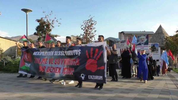 Sağlık çalışanları Gazze'ye yönelik saldırıları protesto etti