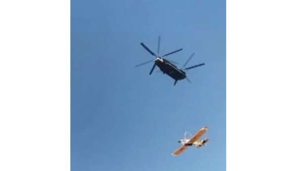 Muğla'da kaza kırıma uğrayan uçak askeri helikopter ile kaldırıldı