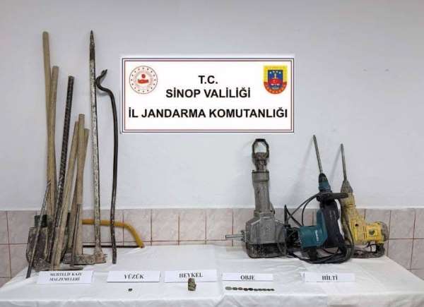 Sinop'ta tarihi eser operasyonu: 3 gözaltı