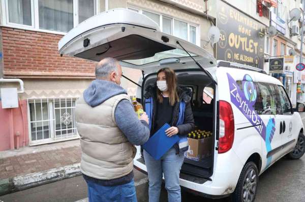 Mudanya Belediyesi'nden sofralara zeytinyağı desteği