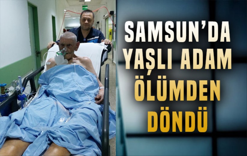 Samsun'da evde çıkan yangında yaşlı adam ölümden döndü