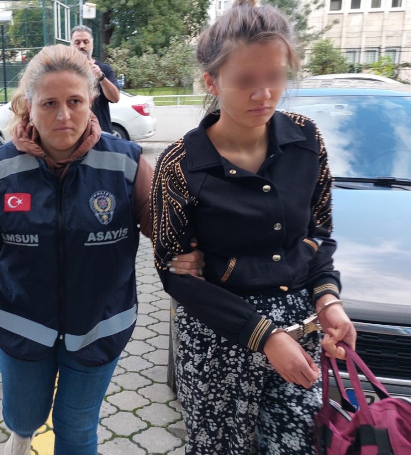 Samsun'da 9 aylık hamile kadın, kocası ve arkadaşlarıyla polisin evinden hırsızlık yaptı