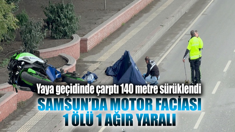 Yaya geçidinde motosikletin çarptığı kadın hayatını kaybetti