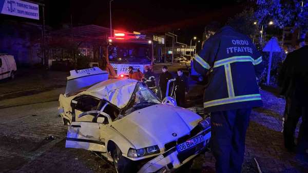 Ordu'da trafik kazası: 3 yaralı