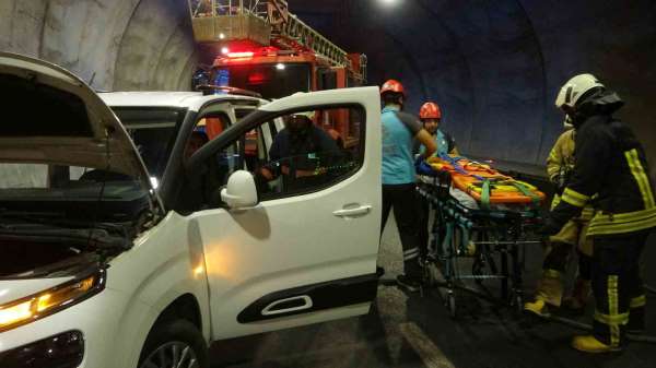 Troya Tüneli'nde trafik kazası tatbikatı