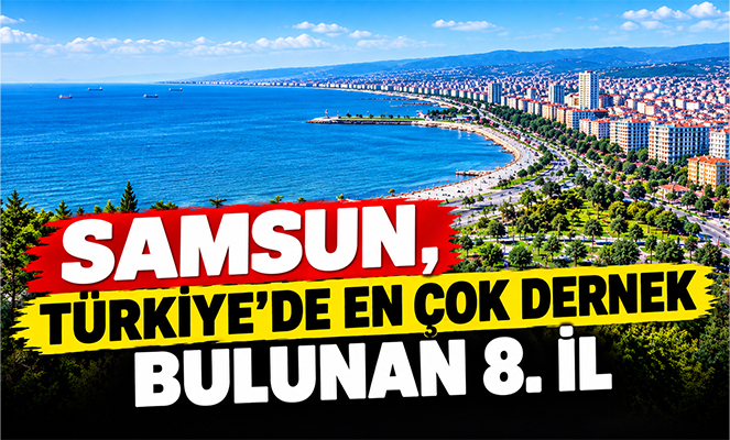 Samsun, Türkiye'de en çok dernek bulunan 8 il