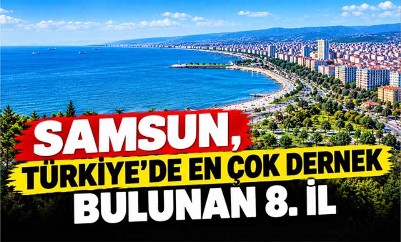 Samsun, Türkiye'de en çok dernek bulunan 8. il