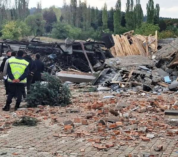 Emet'te kazan dairesinde patlama